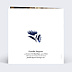 Faire part mariage Fleurs Bleues Aquarelle  Verso