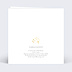 Faire part mariage Monogramme Verso
