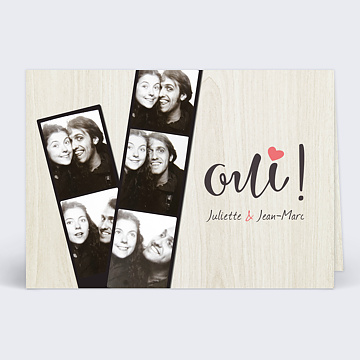 Faire-part Mariage Photomaton