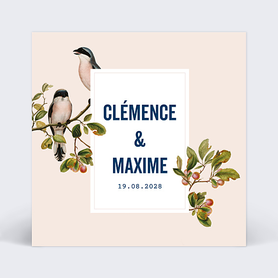 Faire-part Mariage Birds