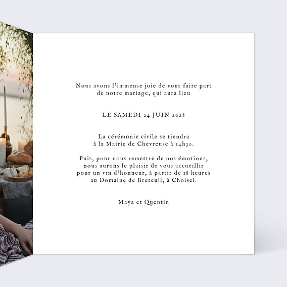 Faire-part Mariage La bague