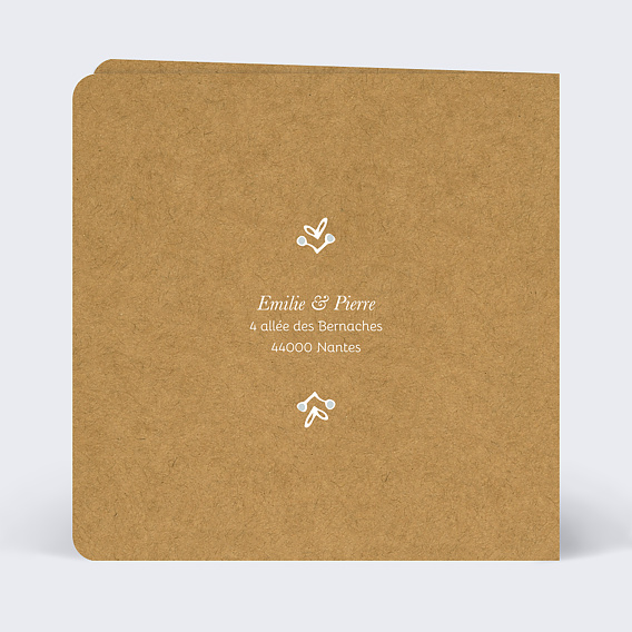 Faire part mariage Faire-part mariage timeline dentelle Verso