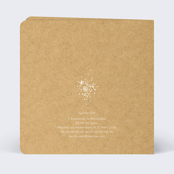 Faire-part Mariage Fleurs de Printemps