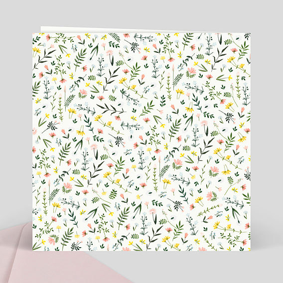 Faire part mariage Faire-part Mariage Carré Verso