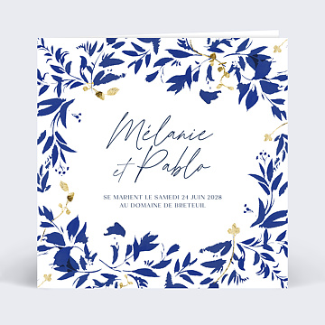 Faire part Mariage Esprit Azulejos