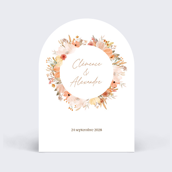 Faire part mariage Flower of Fall