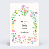Faire part mariage Petites Fleurs Colorées
