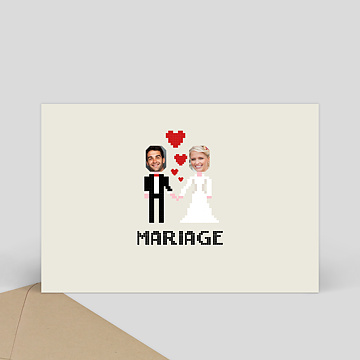 Faire-Part de Mariage Virtuel Geek