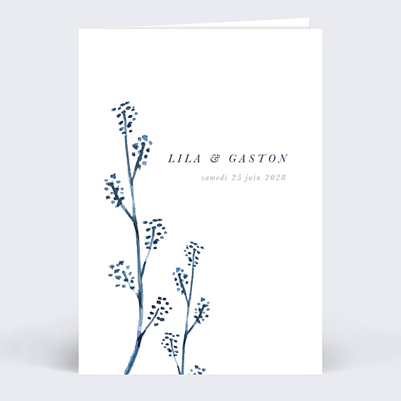 Faire part mariage Bloom