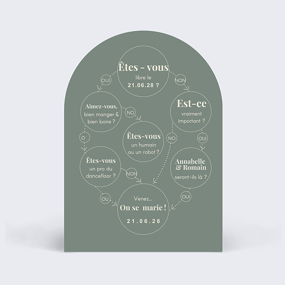 Faire part mariage Evidence