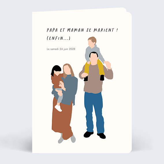 Faire part mariage Faire-part de Mariage Enfant