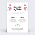 Faire part mariage Jardin botanique Verso