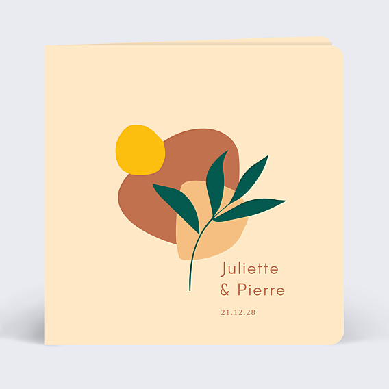 Faire part mariage Douceur Estivale