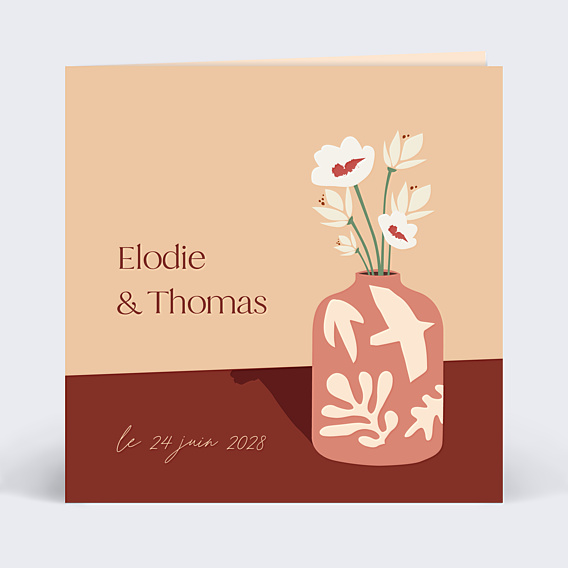 Faire-part Mariage Marie Lou Création x Popcarte - Vase