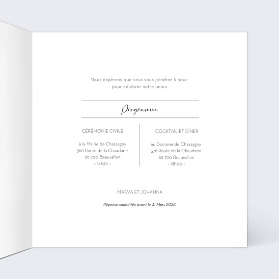 Faire-part Mariage Jolie Fiole