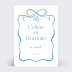 Faire part mariage Grand nœud