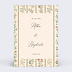 Faire part mariage Tapisserie d'Antan