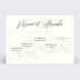 Faire part mariage Timeline Montagne