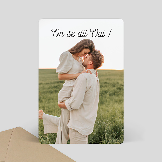Faire-part Mariage Tirets
