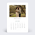 Faire part mariage Calendrier Petit Coeur