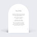 Faire-part Mariage Programme Pleine Page Blanc