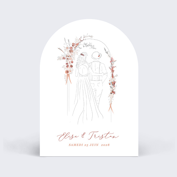 Faire part mariage Jour d'Amour