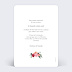 Faire part mariage Bouquet Aquarelle Verso