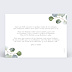 Faire part mariage Branche d'eucalyptus Verso
