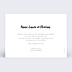 Faire part mariage Cadre Blanc Avec Coeur Verso