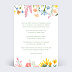 Faire part mariage Etiquette Jardin photo Verso