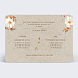 Faire part mariage Idylle Champêtre Verso
