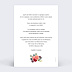 Faire part mariage Initiales et profusion de fleurs Verso