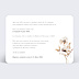 Faire part mariage Jardin Sauvage II Verso