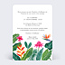 Faire part mariage Paradis Exotique Verso