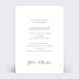 Faire part mariage Pleins & Déliés Verso