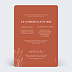 Faire part mariage Terracotta Flowers Verso