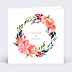 Faire-part Mariage Couronne Aquarelle