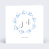 Faire part mariage Bleuet