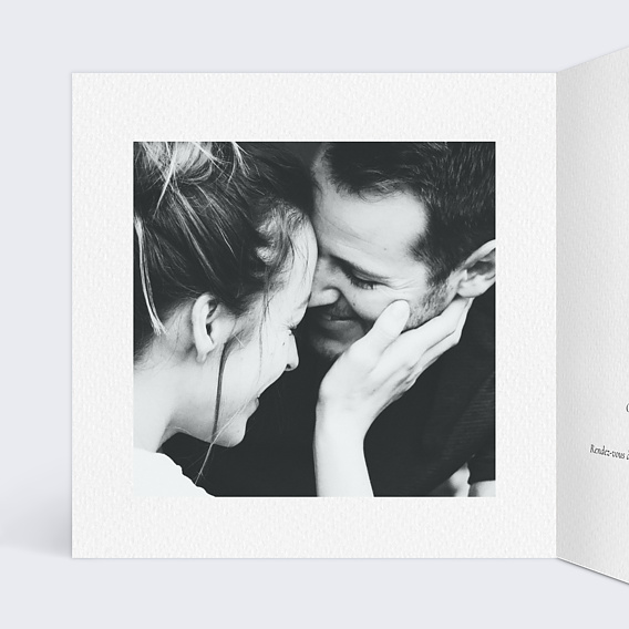 Faire part mariage Couronne Champêtre Intérieur Gauche