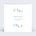 Faire part mariage Petites fleurs bleues Verso