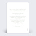 Faire part mariage Complémentaire Verso