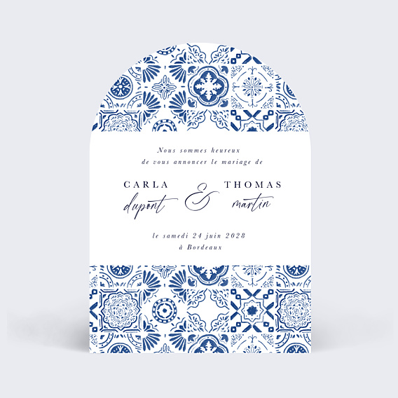 Faire-part Mariage Azulejos