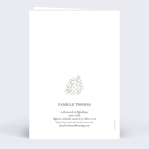 Faire-part Mariage Famille Fusionnelle