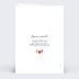 Faire part mariage Arche Champêtre Verso