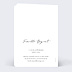 Faire part mariage Effet Photo Verso