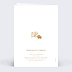 Faire part mariage Initiales Ginkgo Verso