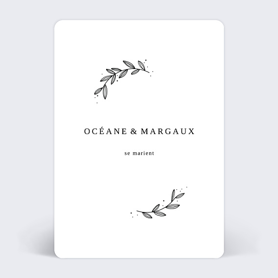 Faire part mariage Floréal Après 4