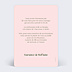 Faire-part Mariage Date verticale sans photo