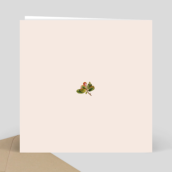 Faire part mariage Birds Verso