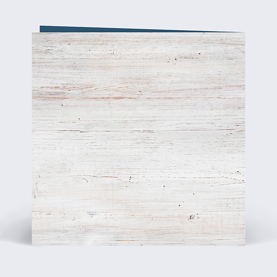 Faire part mariage Bois Flotté Verso